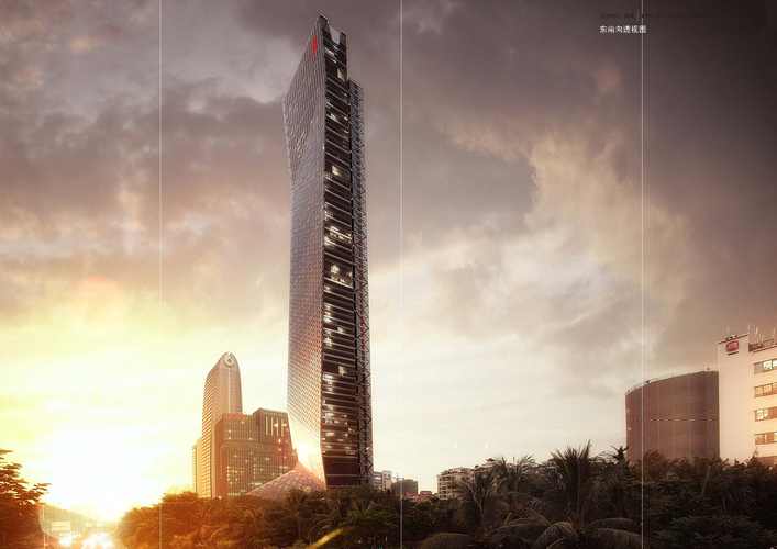 [深圳]汉京中心超高层建筑设计方案效果图4